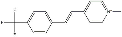 4-[4-(Trifluoromethyl)styryl]-1-methylpyridinium Struktur