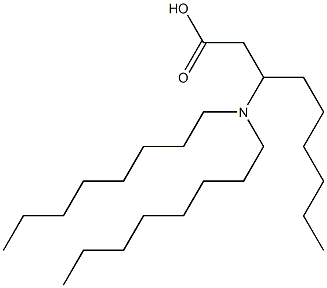 3-(Dioctylamino)nonanoic acid Struktur