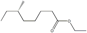 [S,(+)]-6-Methyloctanoic acid ethyl ester Struktur