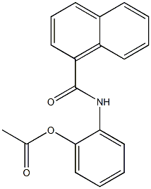 Acetic acid 2-(1-naphthoylamino)phenyl ester Struktur