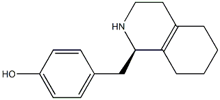 4-[[[(R)-1,2,3,4,5,6,7,8-Octahydroisoquinolin]-1-yl]methyl]phenol Struktur