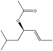 [R,(+)]-6-Methyl-2-heptene-4-ol acetate Struktur