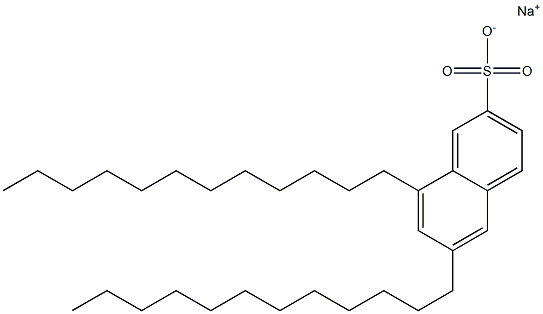 6,8-Didodecyl-2-naphthalenesulfonic acid sodium salt Struktur