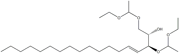 (2S,3S)-1,3-Bis(1-ethoxyethoxy)-4-octadecen-2-ol Struktur