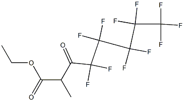 2-Methyl-3-oxo-4,4,5,5,6,6,7,7,8,8,8-undecafluorooctanoic acid ethyl ester Struktur