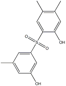 2,3'-Dihydroxy-4,5,5'-trimethyl[sulfonylbisbenzene] Struktur