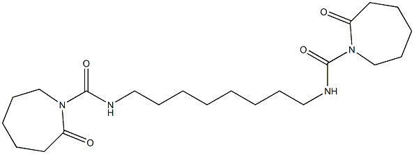 N,N'-(Octane-1,8-diyl)bis[(2-oxohexahydro-2H-azepine)-1-carboxamide] Struktur