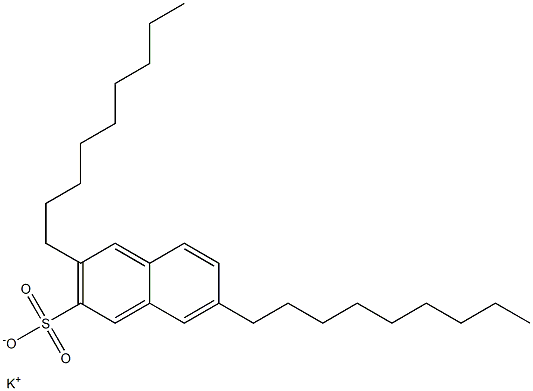 3,7-Dinonyl-2-naphthalenesulfonic acid potassium salt Struktur