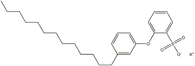 2-(3-Tridecylphenoxy)benzenesulfonic acid potassium salt Struktur