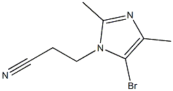 5-Bromo-1-(2-cyanoethyl)-2,4-dimethyl-1H-imidazole Struktur