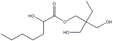 2-Hydroxyheptanoic acid 2,2-bis(hydroxymethyl)butyl ester Struktur