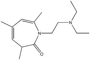 1-[2-(Diethylamino)ethyl]-1,3-dihydro-3,5,7-trimethyl-2H-azepin-2-one Struktur