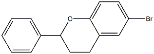 6-Bromo-2-(phenyl)-3,4-dihydro-2H-1-benzopyran Struktur