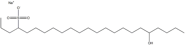 19-Hydroxytricosane-4-sulfonic acid sodium salt Struktur