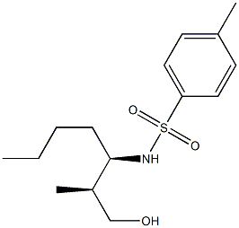 N-[(S)-1-[(R)-2-Hydroxy-1-methylethyl]pentyl]-4-methylbenzenesulfonamide Struktur