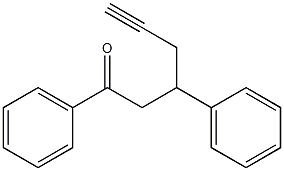 1,3-Diphenyl-5-hexyn-1-one Struktur