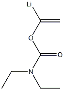 1-[(N,N-Diethylcarbamoyl)oxy]vinyllithium Struktur