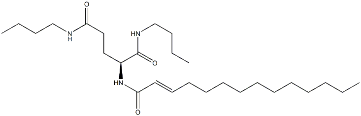 N2-(2-Tetradecenoyl)-N1,N5-dibutylglutaminamide Struktur