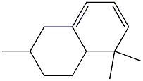 1,2,3,4,8,8a-Hexahydro-3,8,8-trimethylnaphthalene Struktur