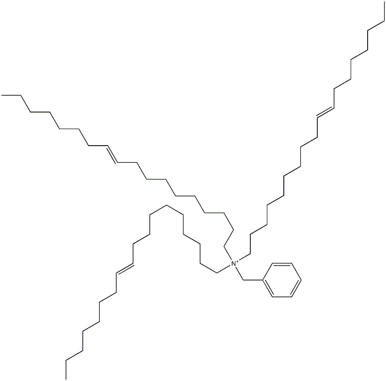 Tri(10-octadecenyl)benzylaminium Struktur