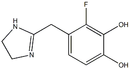 2-(3,4-Dihydroxy-2-fluorobenzyl)4,5-dihydro-1H-imidazole Struktur