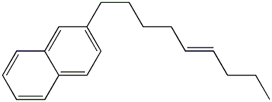 2-(5-Nonenyl)naphthalene Struktur