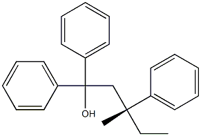 [R,(-)]-3-Methyl-1,1,3-triphenyl-1-pentanol Struktur