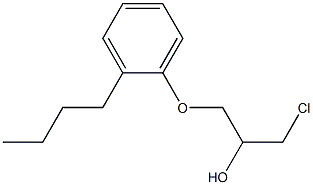 1-(3-Chloro-2-hydroxypropoxy)-2-butylbenzene Struktur