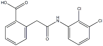 2-[2-[2,3-Dichloroanilino]-2-oxoethyl]benzoic acid Struktur