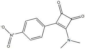 4-(4-Nitrophenyl)-3-dimethylamino-3-cyclobutene-1,2-dione Struktur