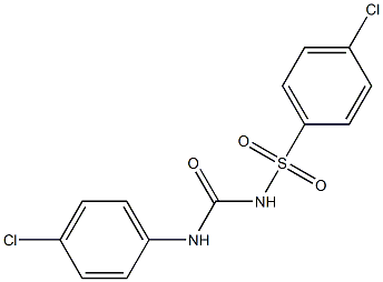 1-(4-Chlorophenyl)-3-(4-chlorophenylsulfonyl)urea Struktur