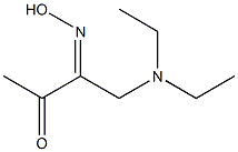 1-(Diethylamino)-2-hydroxyimino-3-butanone Struktur