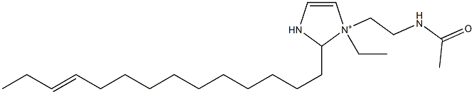 1-[2-(Acetylamino)ethyl]-1-ethyl-2-(11-tetradecenyl)-4-imidazoline-1-ium Struktur