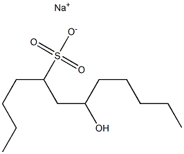 7-Hydroxydodecane-5-sulfonic acid sodium salt Structure