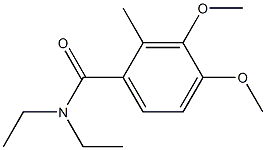 N,N-Diethyl-2-methyl-3,4-dimethoxybenzamide Struktur