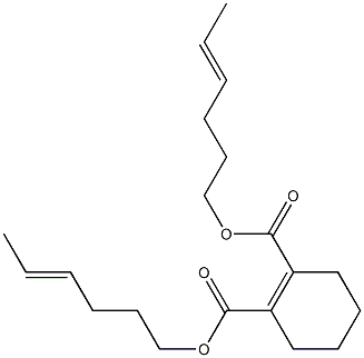 1-Cyclohexene-1,2-dicarboxylic acid bis(4-hexenyl) ester Struktur