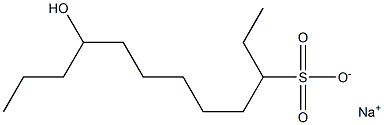 9-Hydroxydodecane-3-sulfonic acid sodium salt Struktur