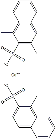 Bis(1,3-dimethyl-2-naphthalenesulfonic acid)calcium salt Struktur