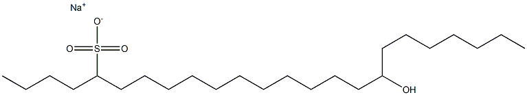 17-Hydroxytetracosane-5-sulfonic acid sodium salt Struktur