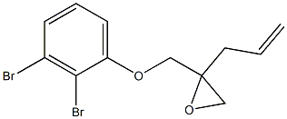 2,3-Dibromophenyl 2-allylglycidyl ether Struktur