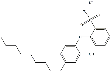 2'-Hydroxy-4'-nonyl[oxybisbenzene]-2-sulfonic acid potassium salt Struktur