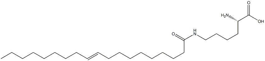 N6-(10-Nonadecenoyl)lysine Struktur