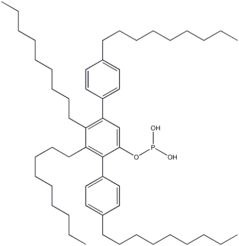 Phosphorous acid bis(4-nonylphenyl)3,4-dinonylphenyl ester Struktur