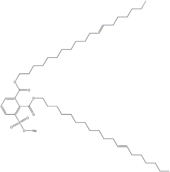 3-(Sodiosulfo)phthalic acid di(12-nonadecenyl) ester Struktur