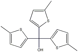 Tris(5-methyl-2-thienyl)methanol Struktur