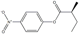 [S,(+)]-2-Methylbutyric acid p-nitrophenyl ester Struktur