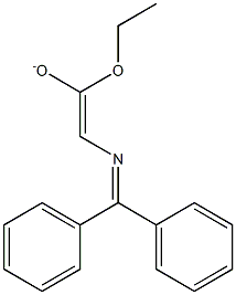 2-[(Diphenylmethylene)amino]-1-ethoxyethene-1-olate Struktur