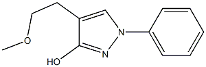 3-Hydroxy-4-(2-methoxyethyl)-1-phenyl-1H-pyrazole Struktur