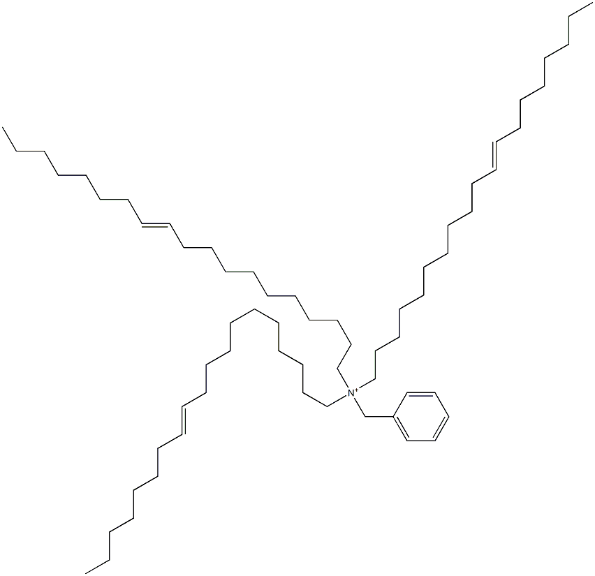 Tri(11-nonadecenyl)benzylaminium Struktur