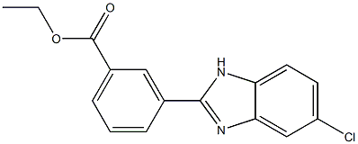 3-(5-CHLORO-1H-BENZIMIDAZOL-2-YL)BENZOIC ACID ETHYL ESTER Struktur